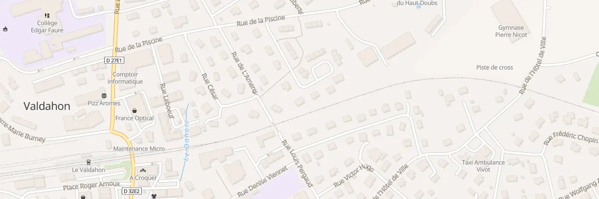 Plan du 8 Rue de la Paix à Valdahon