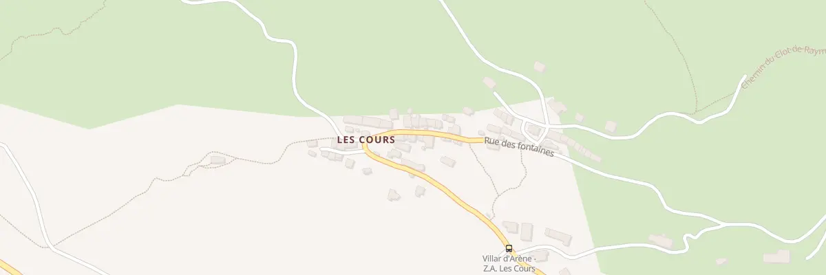 Plan du 29 Rue des Fontaines à Villar-d’Arêne