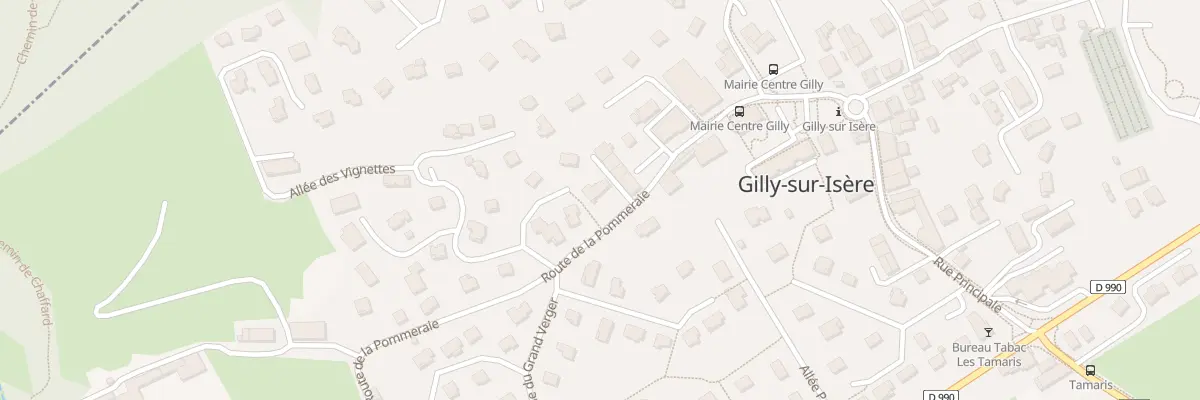Plan du 5 All des Vignettes à Gilly-sur-Isère