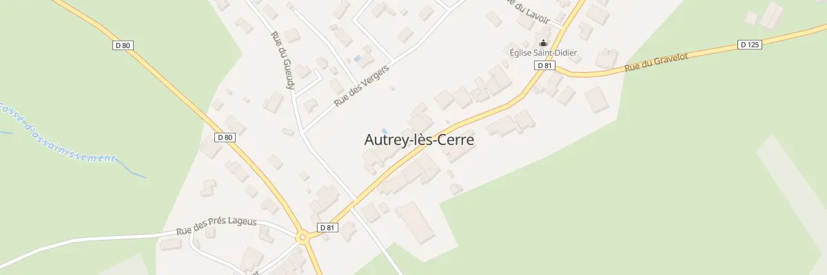 Plan du 11 Gr Grande Rue à Autrey-lès-Cerre