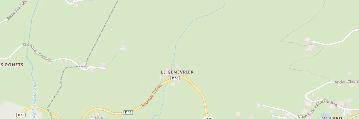 Plan du 2116 Rte de Thônes à Manigod