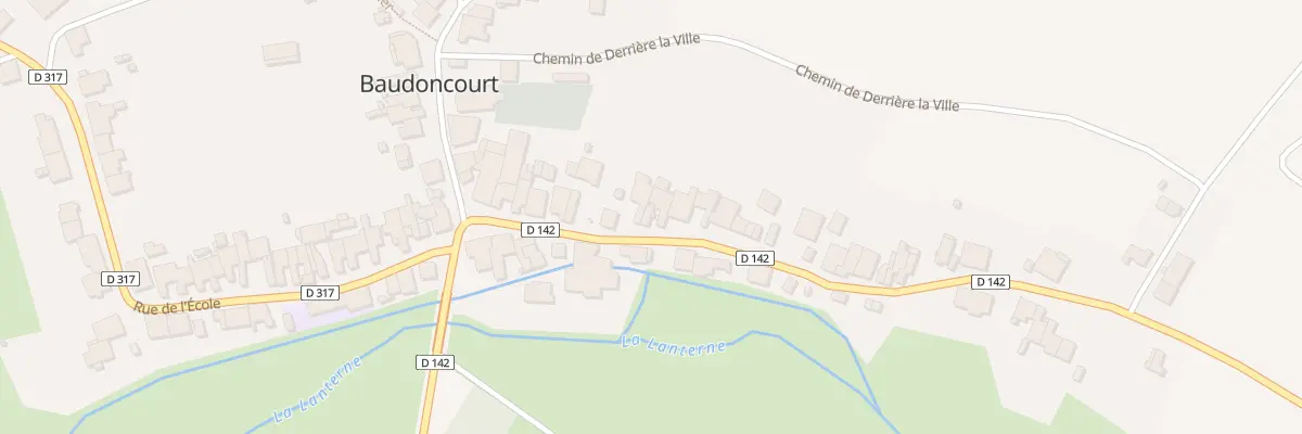 Plan du 15 Rue de la Chapelle à Baudoncourt