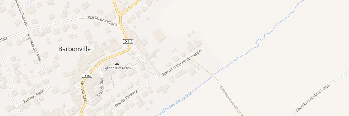 Plan du 3 Rue de la Vanne du Moulin à Barbonville