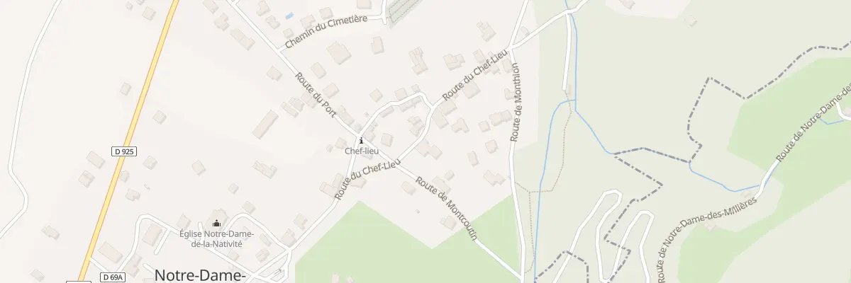 Plan du 5153 Notre Dame des Millieres à Notre-Dame-des-Millières