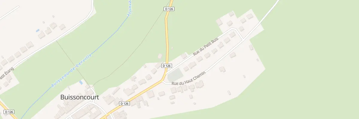 Plan du 2 Rue du Petit Bois à Buissoncourt