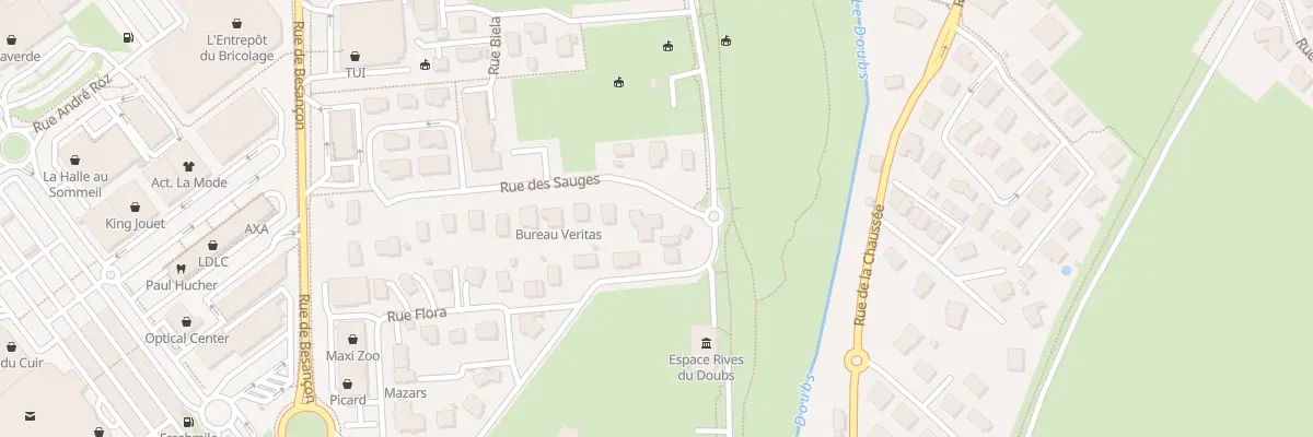 Plan du 1 Rue des Sauges à Doubs