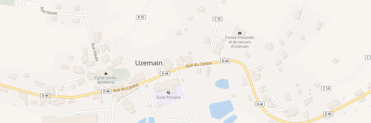 Plan du 16 Rue du Centre à Uzemain