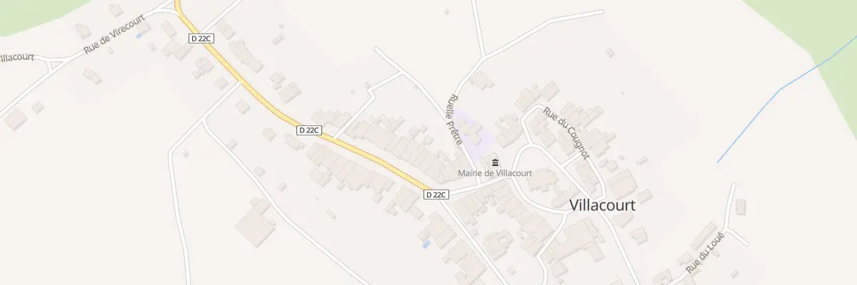 Plan du 33 Rue Neuve à Villacourt
