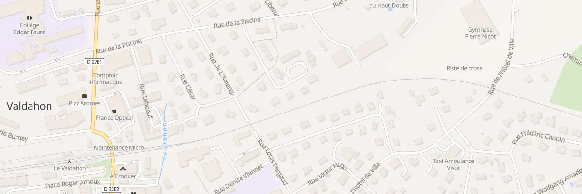 Plan du 10 Rue de la Paix à Valdahon