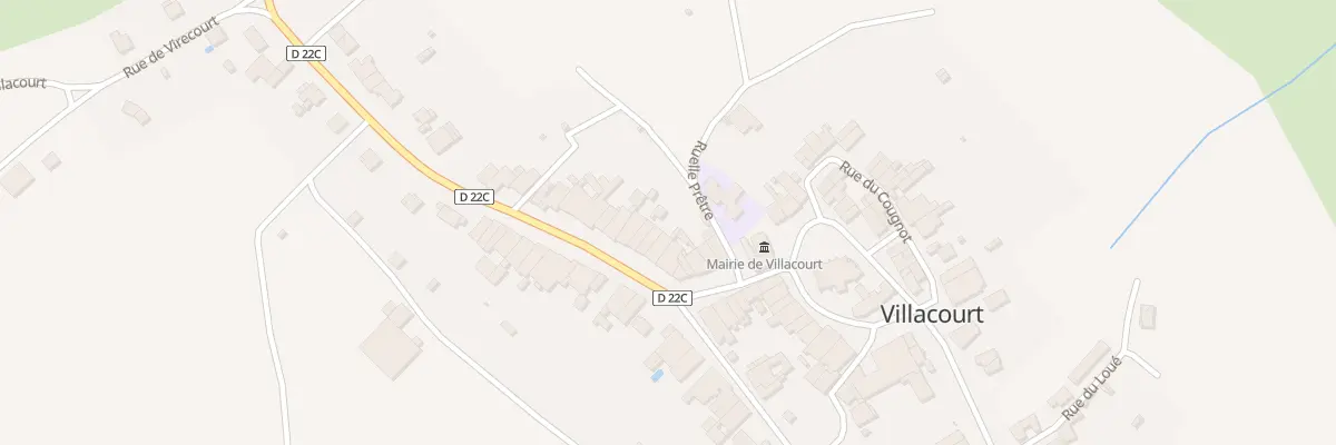 Plan du 35 Rue Neuve à Villacourt