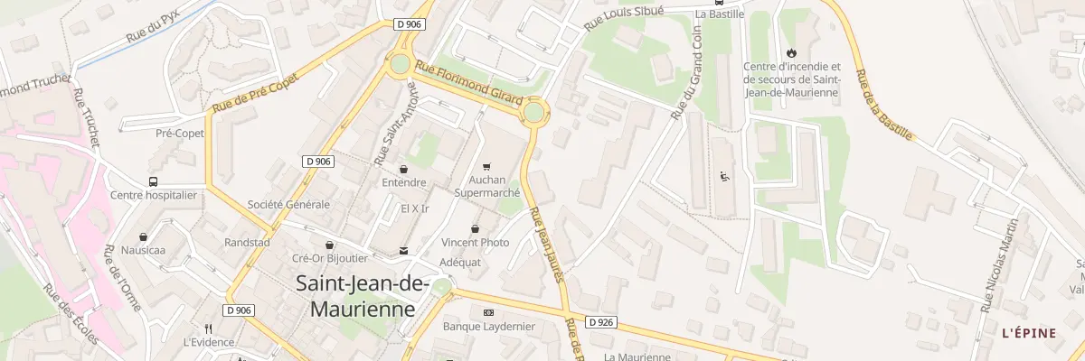 Plan du 9169 Rue Louis Sibue à Saint-Jean-de-Maurienne