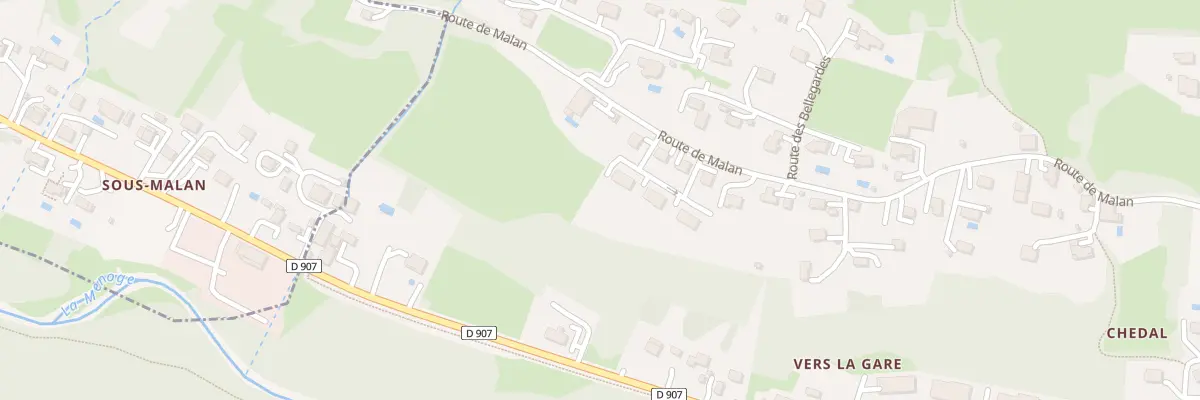 Plan du 933 Rte de Malan à Fillinges