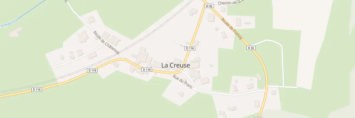 Plan du 7 Rue des 3 Fontaines à La Creuse