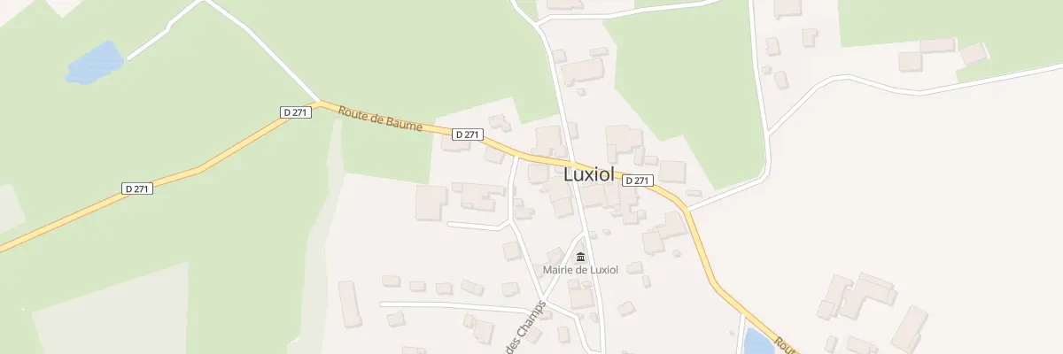 Plan du 7 Rte de Baume à Luxiol