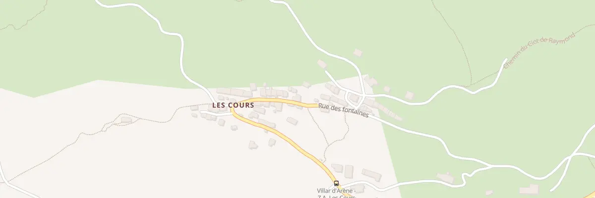 Plan du 5057 Les Cours à Villar-d’Arêne