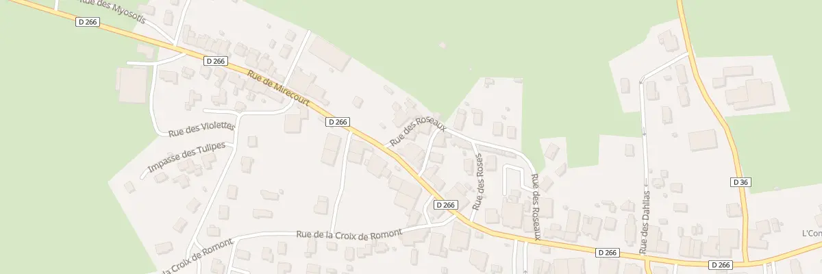 Plan du 247 Rue des Roseaux à Darnieulles