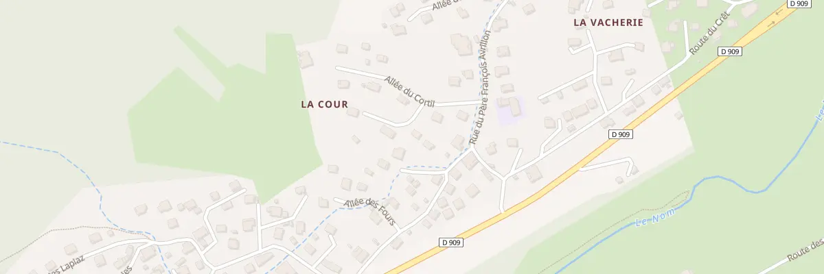 Plan du 5 All du Cortil à Thônes