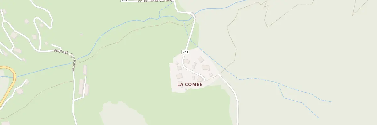 Plan du 1915 Rte de la Combe à Serraval