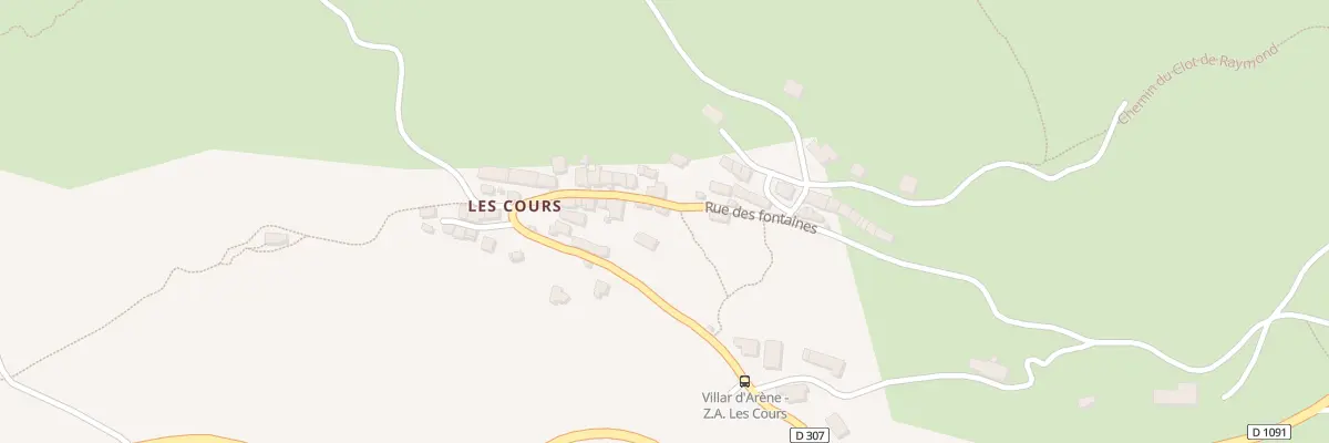 Plan du 43 Rue des Fontaines à Villar-d’Arêne
