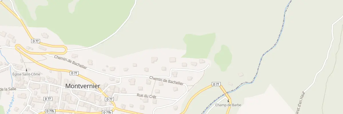Plan du 5274 Rue du Peublier à Montvernier