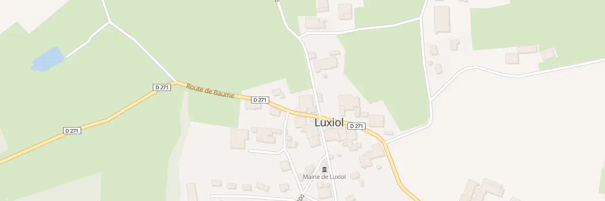 Plan du 16 Rte de Baume à Luxiol