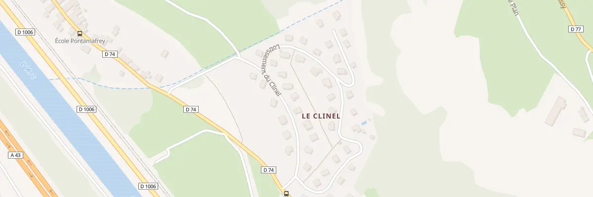 Plan du 140 Lot du Clinel - Pontamafrey à La Tour-en-Maurienne