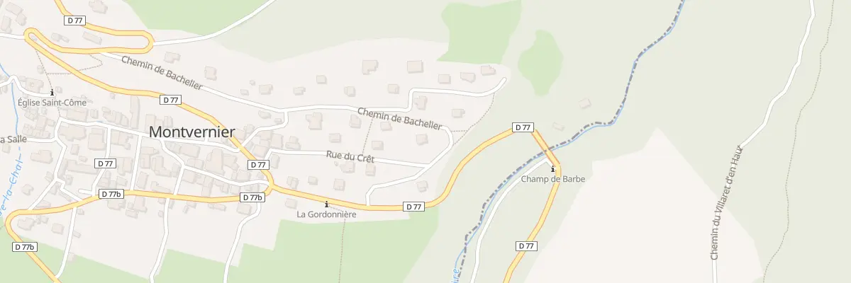 Plan du 119 Che du Bachelier à Montvernier