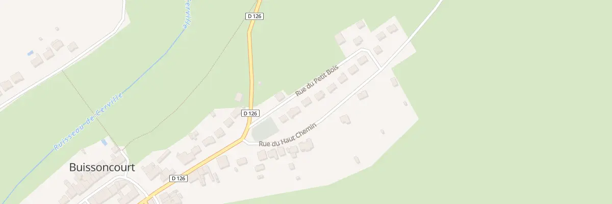Plan du 6 Rue du Haut Chemin à Buissoncourt