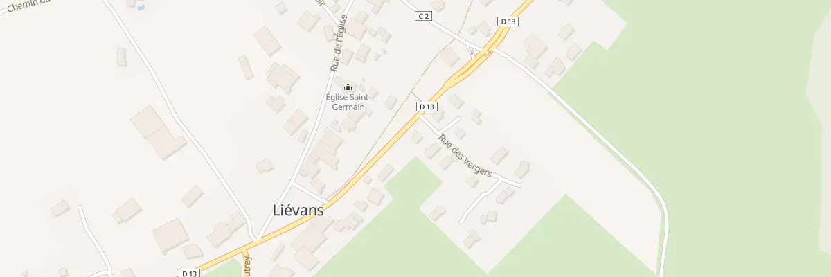 Plan du 2 Rue des Vergers à Liévans