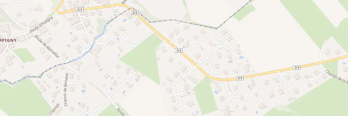 Plan du 180 Rte de Findrol à Marcellaz