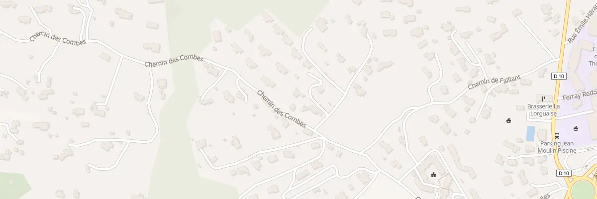 Plan du 392 Che des Combes à Lorgues