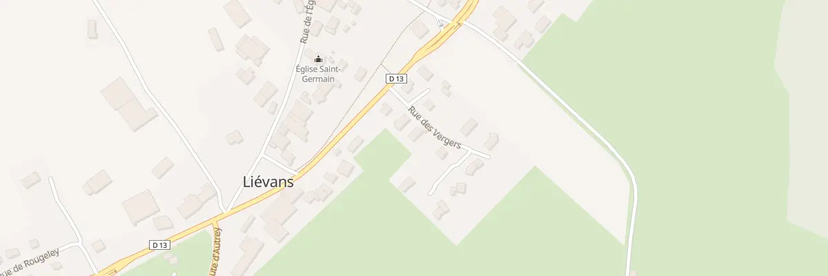Plan du 10 Rue des Vergers à Liévans