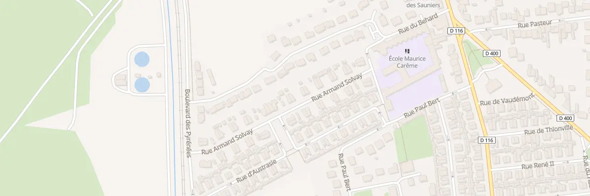 Plan du 22 Rue Armand Solvay à Dombasle-sur-Meurthe