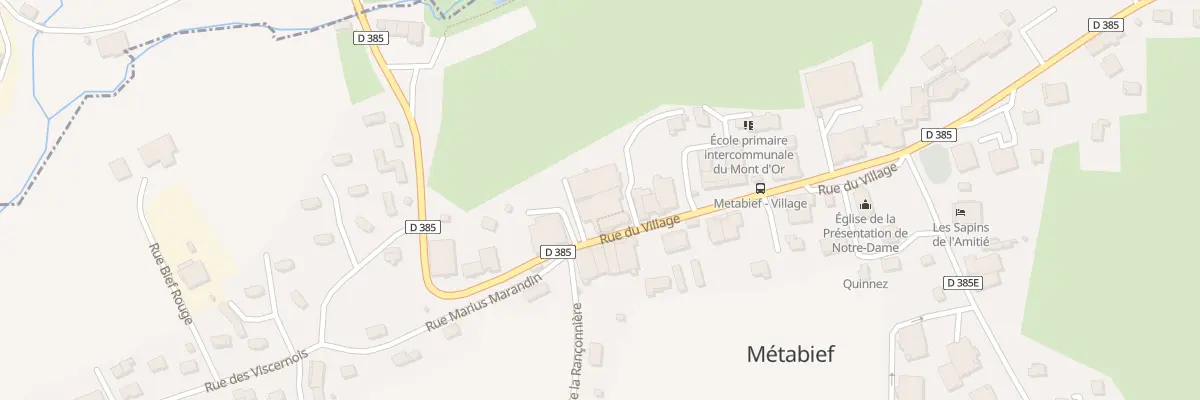 Plan du 26 Rue du Village à Métabief