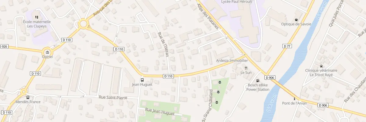Plan du 345 Rue Capitaine Bulard à Saint-Jean-de-Maurienne