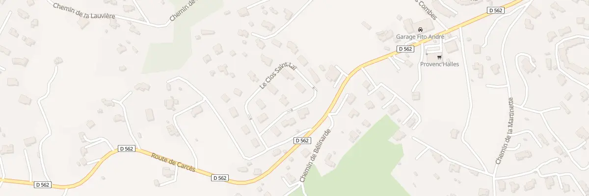 Plan du 520 Rte de Carcès à Lorgues