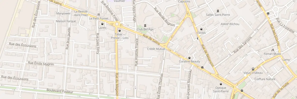 Plan du 3 Rue Anatole France à Pontarlier