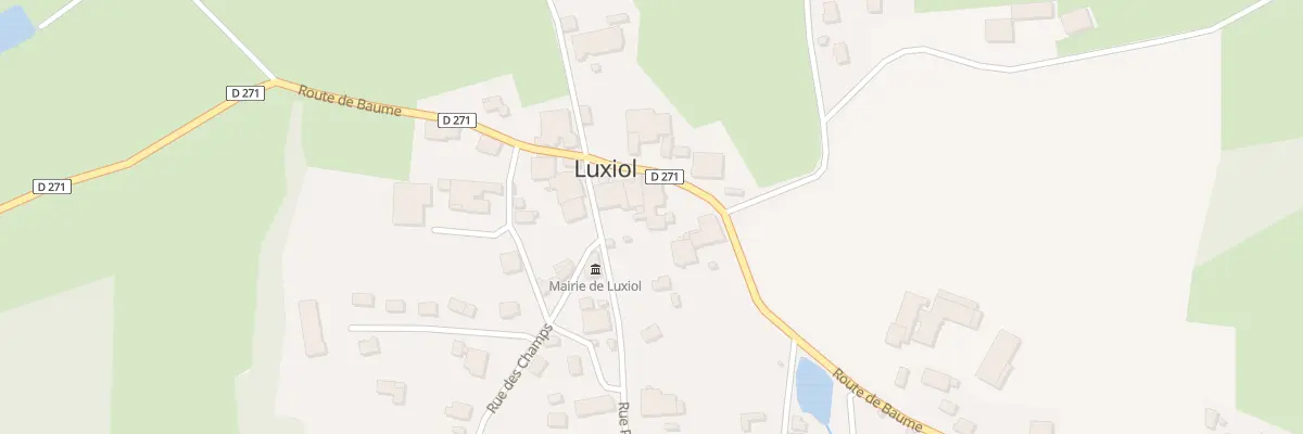 Plan du 5 Rte de Baume à Luxiol