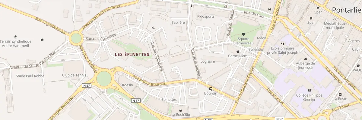 Plan du 5B Rue de la Sablière à Pontarlier