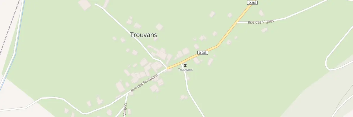 Plan du 5017 Au Village à Trouvans