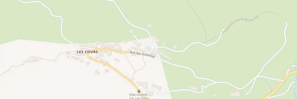 Plan du 5201 Les Cours à Villar-d’Arêne