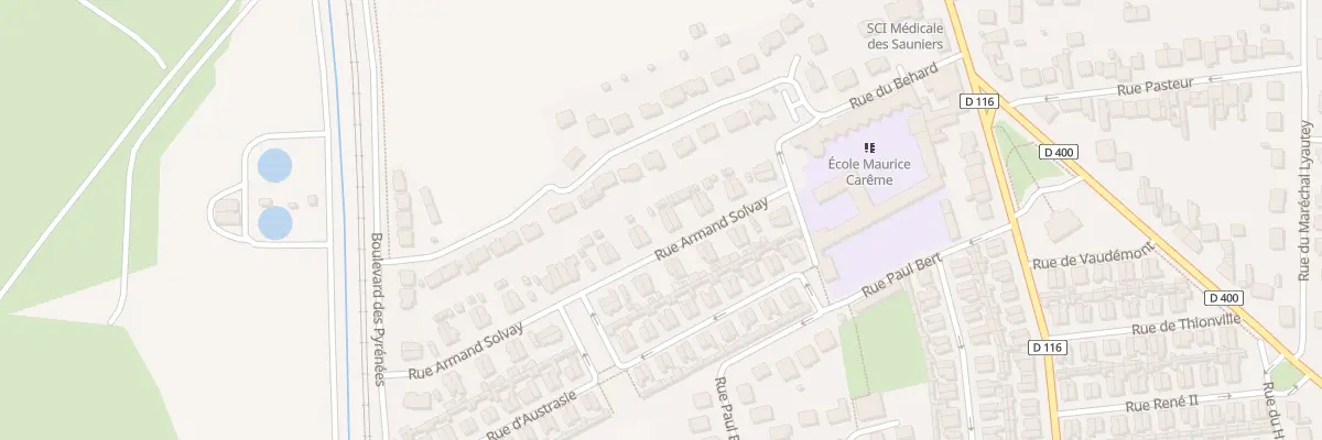 Plan du 16 Rue Armand Solvay à Dombasle-sur-Meurthe