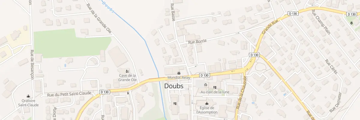 Plan du 1 Rue Basse à Doubs