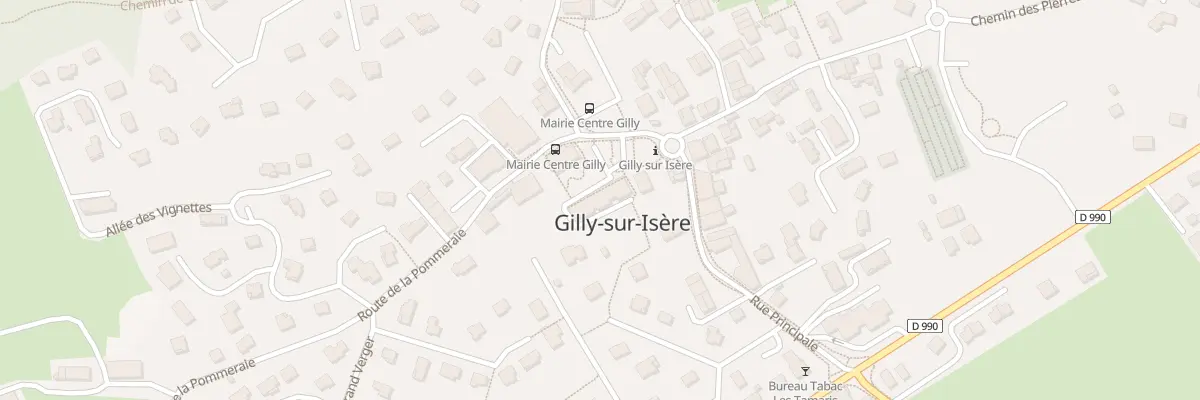 Plan du 1 Pl de la Mairie à Gilly-sur-Isère