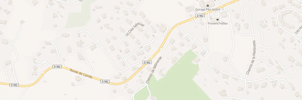 Plan du 9999 Rte de Carcès à Lorgues