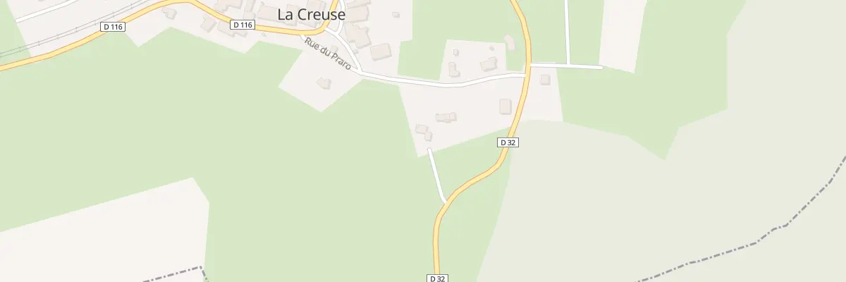 Plan du 1 Che des Sources à La Creuse