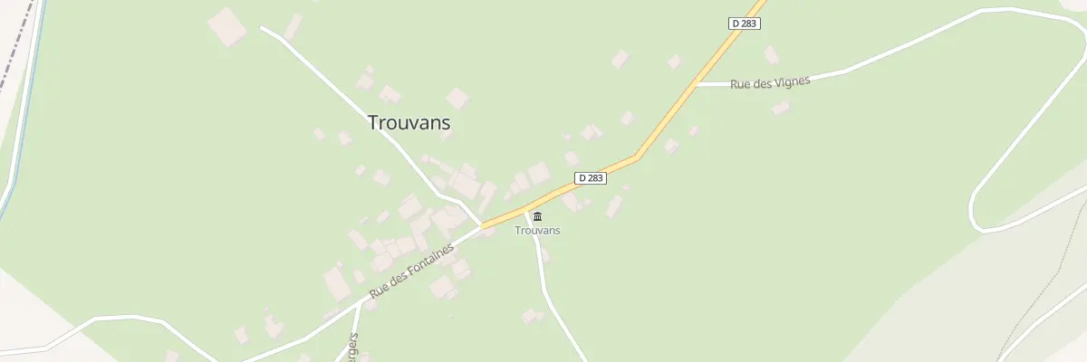 Plan du 5035 Rue des Fontaines à Trouvans