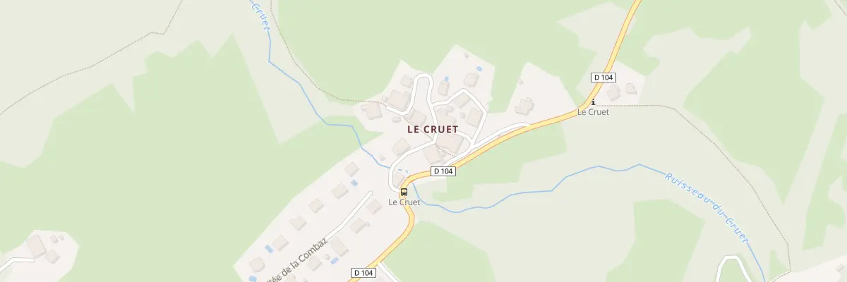 Plan du 96 Rte du Cruet à Mercury