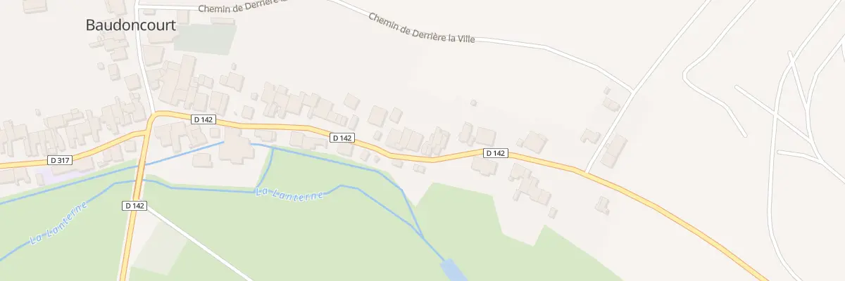 Plan du 35 Rue de la Chapelle à Baudoncourt