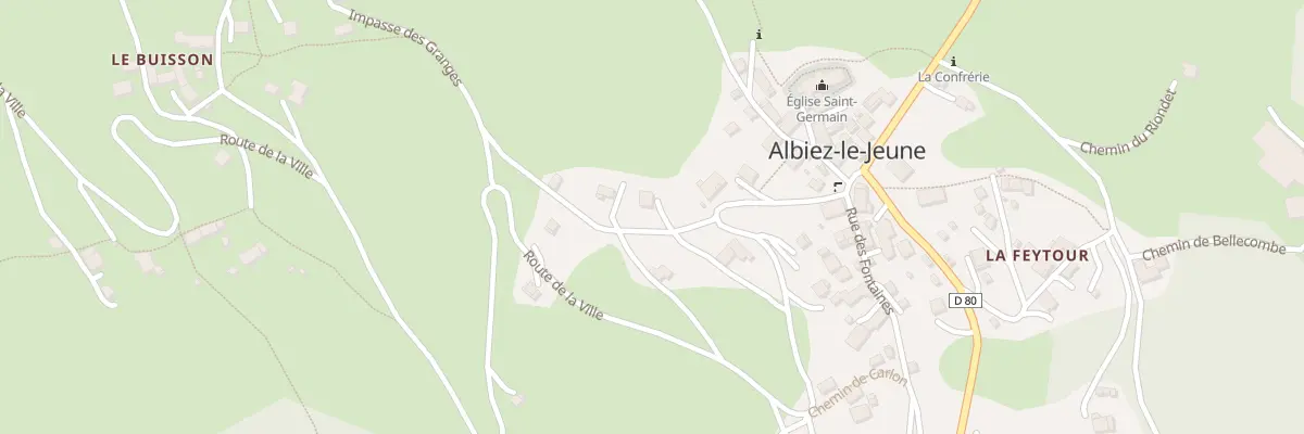 Plan du 5018 Plan du Prec à Albiez-le-Jeune